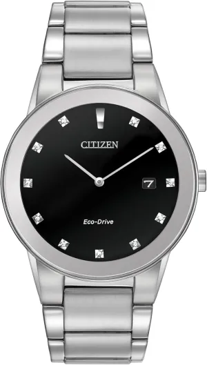 Citizen Eco-Drive Axiom Mens Watch, Stainless Steel