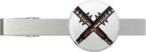 Classic spears13 Silver Tie Clip Tie Bar Veteran Gift