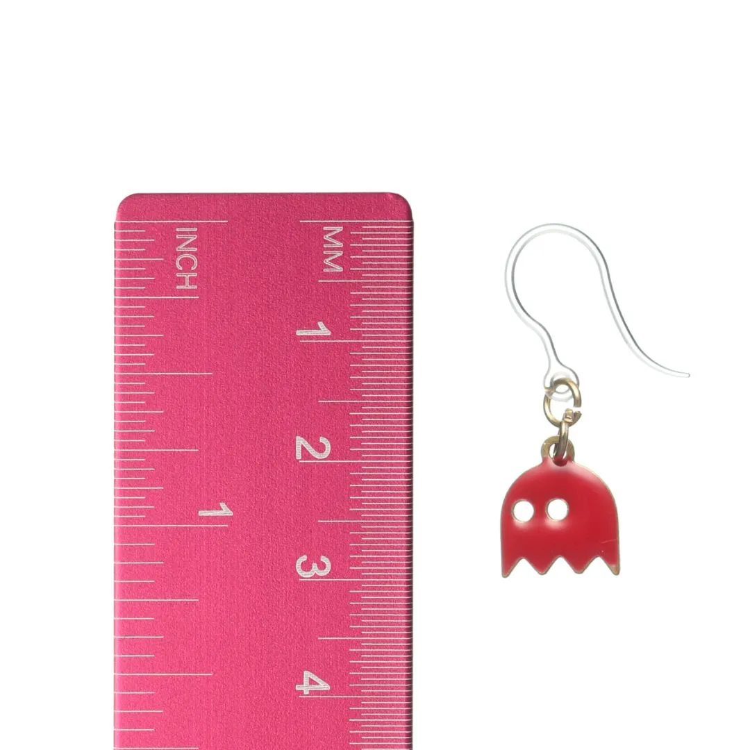 Colorful Ghost Dangles Hypoallergenic Earrings for Sensitive Ears Made with Plastic Posts