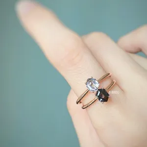 CONTEMPORARY SOUL・18K ROSE GOLD NAVY SPINEL RING
