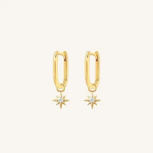 Contentment Star Marley Hoops