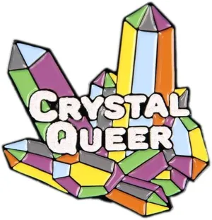 Crystal Queer Enamel Pin LGBT Pride Badge Brooch For Backpacks