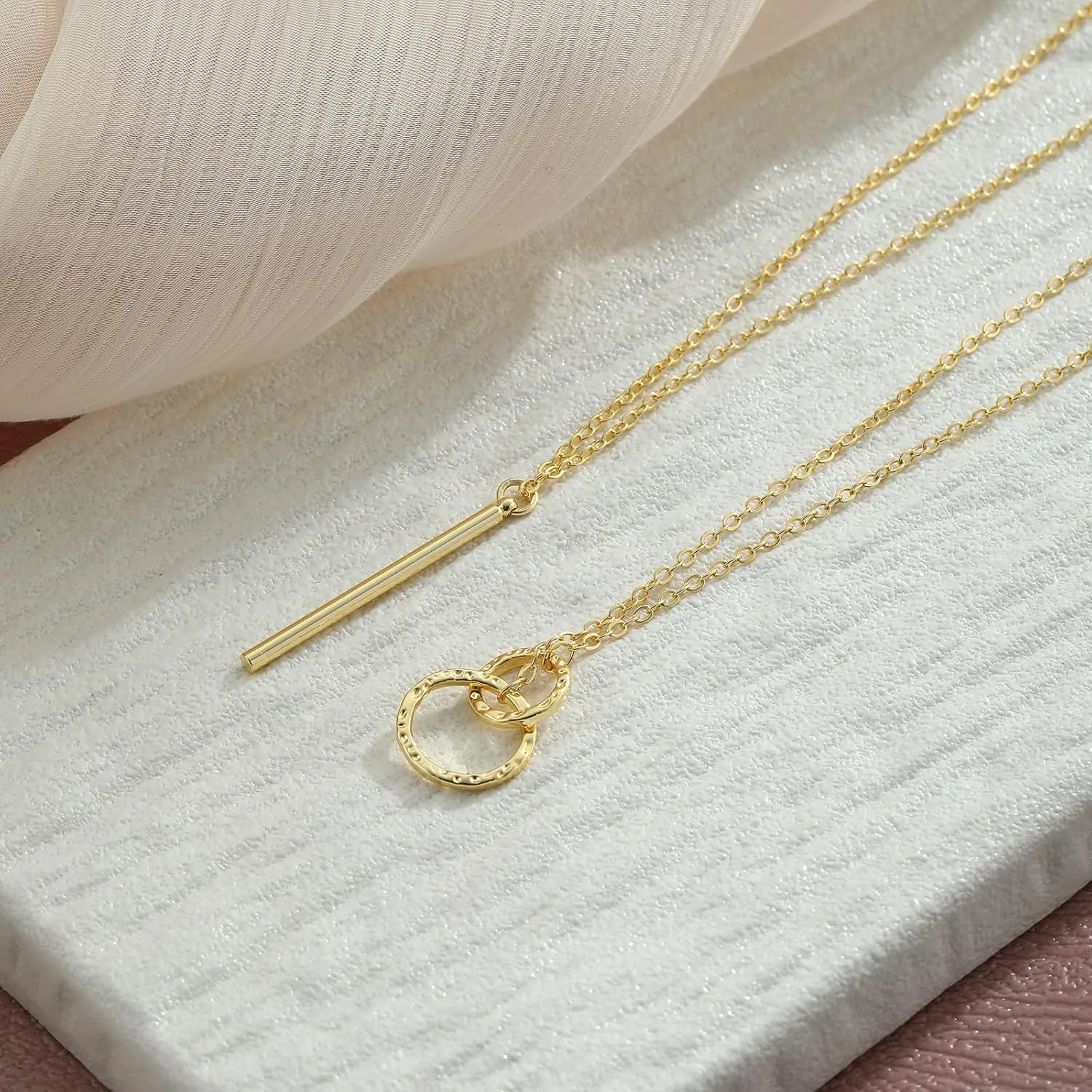 Cute Heart Necklace 14k Gold/Silver Plated Tiny Heart Pendant Choker Necklaces Gold Love Heart Chain Necklace for Women Dainty Gold Jewelry Souvenir Gifts for Women