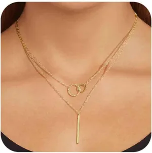 Cute Heart Necklace 14k Gold/Silver Plated Tiny Heart Pendant Choker Necklaces Gold Love Heart Chain Necklace for Women Dainty Gold Jewelry Souvenir Gifts for Women