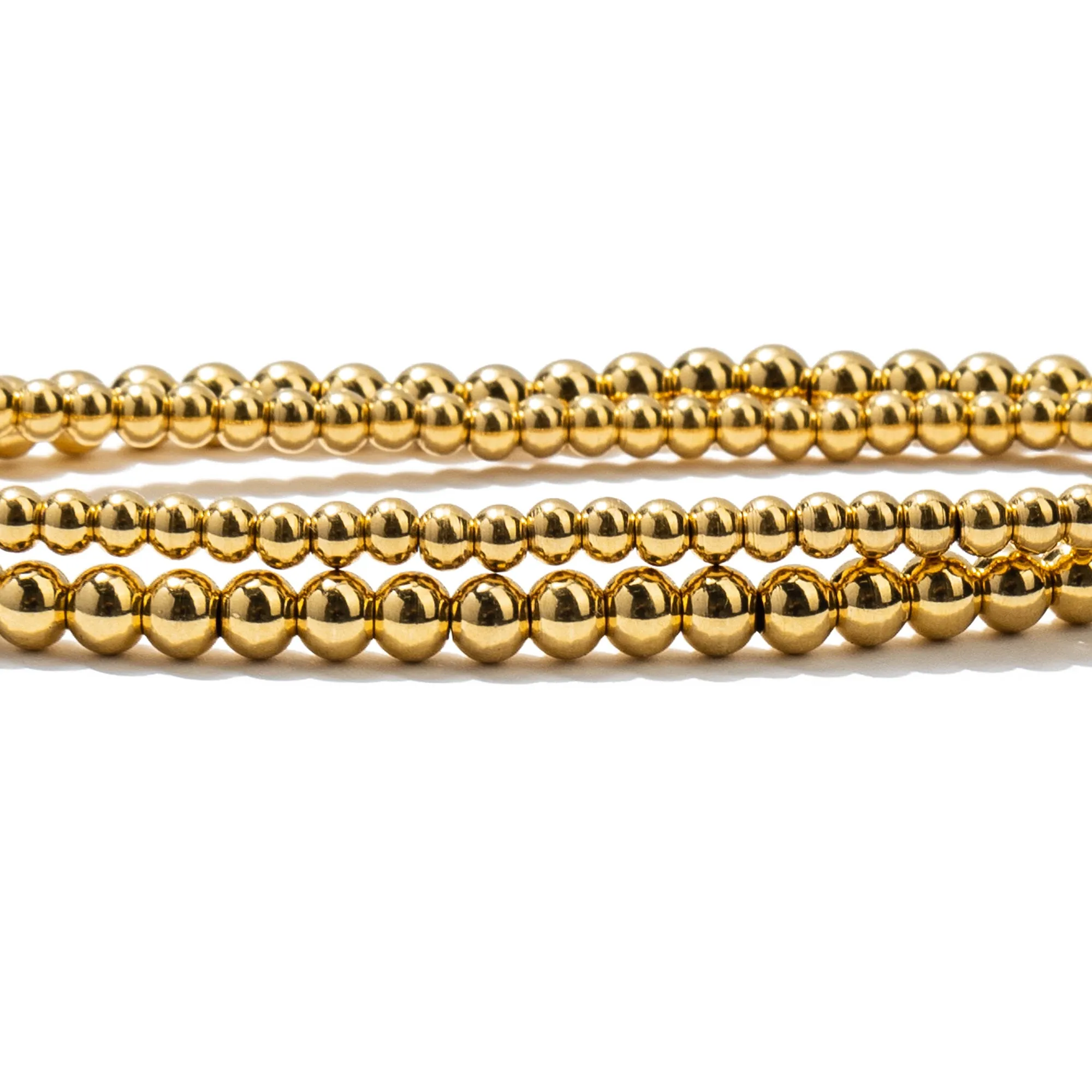 Dainty Beaded Bracelet Set of 2