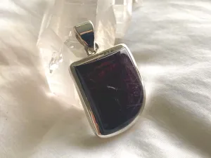 Dark Rubellite Tourmaline Naevia Pendant - Freeform