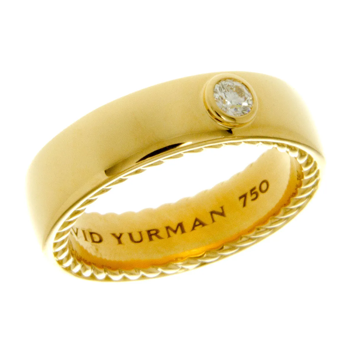 David Yurman 18kt Streamline Diamond Wedding Band