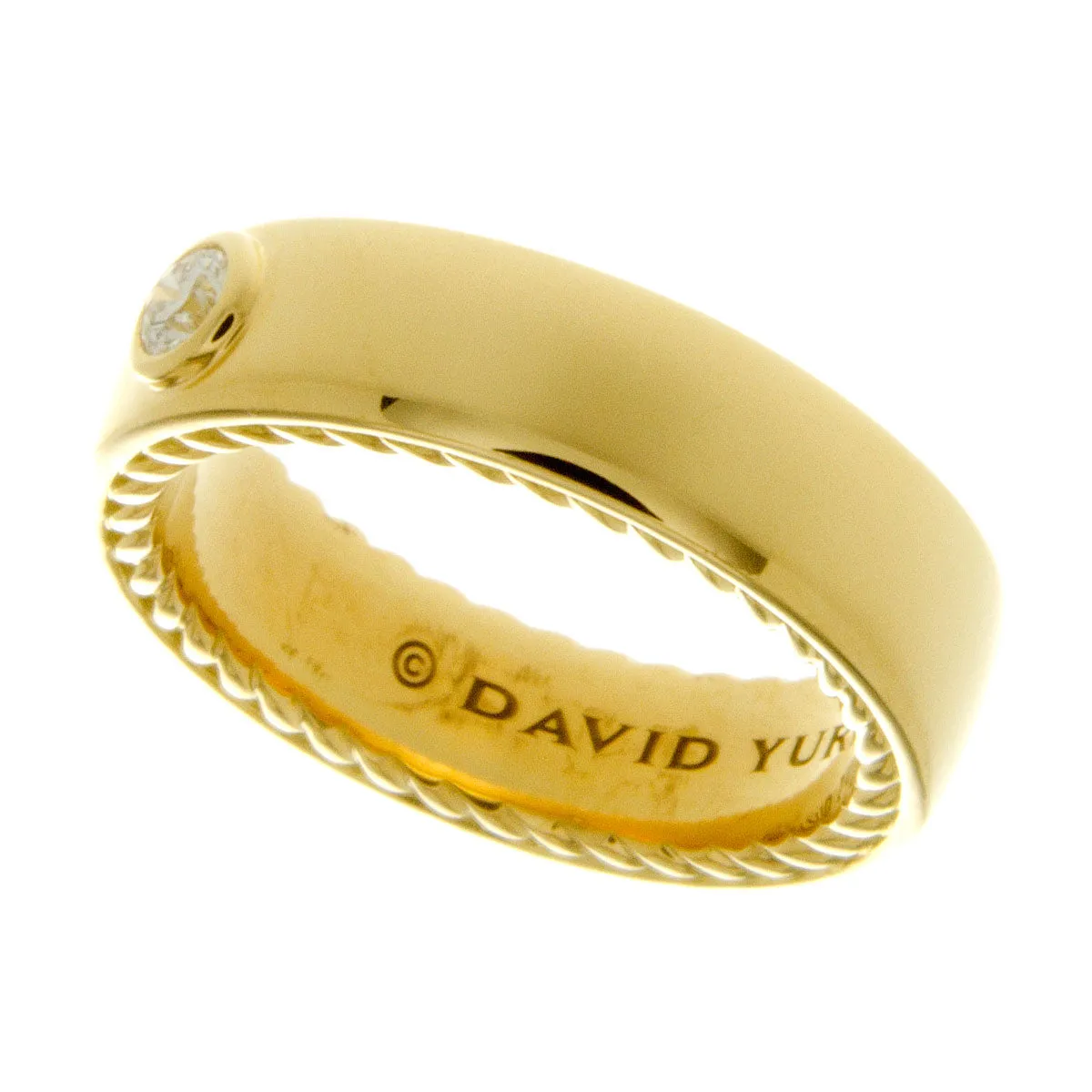 David Yurman 18kt Streamline Diamond Wedding Band