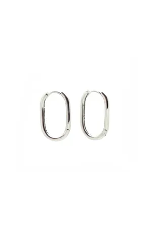Deco Hoops Earrings Silver~ Salty Pendants by Salty Cali