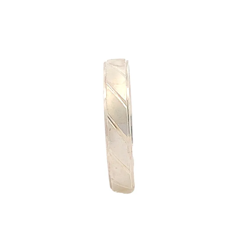 Deliah 925 Sterling Silver Wedding Band Ring