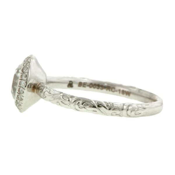 Diamond Frame Engagement Ring, Old Euro 0.72ct- Heirloom by Doyle & Doyle