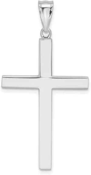Diamond2Deal 14K Gold Latin Jesus Religious Crucifix Cross Pendant Fine Jewelry for Women