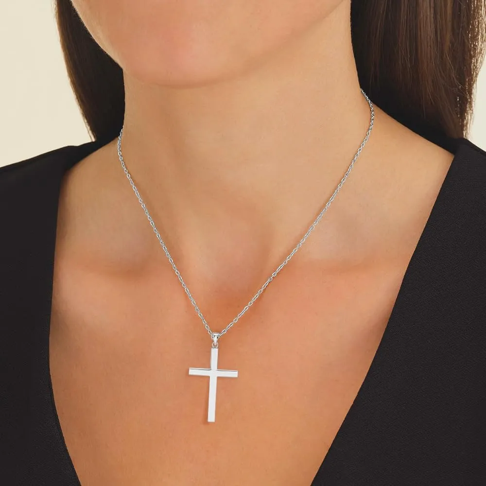 Diamond2Deal 14K Gold Latin Jesus Religious Crucifix Cross Pendant Fine Jewelry for Women