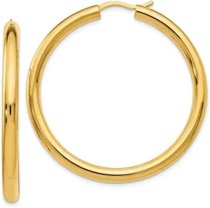 Diamond2Deal 925 Sterling Silver And Gold plated Tube Hoop Earrings (L- 1.65 in, W- 2.01 in)