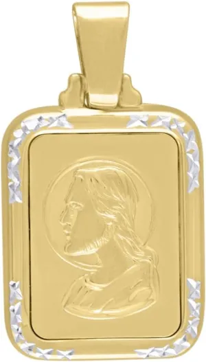 Diamond2Deal 925 Sterling Silver Jesus Religious Charm Pendant