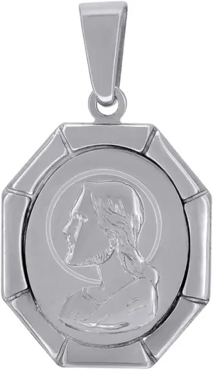 Diamond2Deal 925 Sterling Silver Jesus Religious Charm Pendant