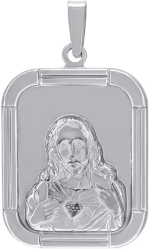 Diamond2Deal 925 Sterling Silver Jesus Religious Charm Pendant