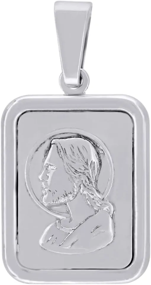 Diamond2Deal 925 Sterling Silver Jesus Religious Charm Pendant