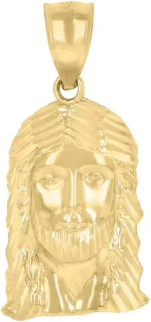 Diamond2Deal Mothers Day Gifts 10k Yellow Gold Jesus Religious Charm Pendant for Mom