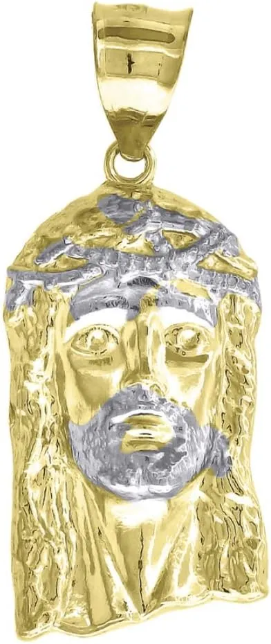 Diamond2Deal Mothers Day Gifts 10k Yellow Gold Jesus Religious Charm Pendant for Mom
