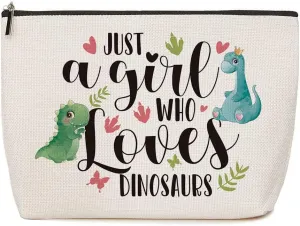 Dinosaur Gifts for Adults Makeup Bag, Decor Birthday Christmas Gifts for Women Her Friends Dinosaur Makeup Bag Lovers Animal Lover