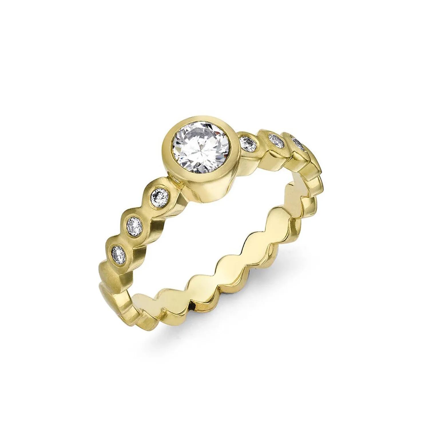 Dotty Solitaire Diamond Engagement Ring - 0.40ct