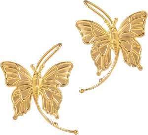 Earring Cuffs for Women Butterfly Cuff Earrings Non-piercing Ear Wrap Jewelry