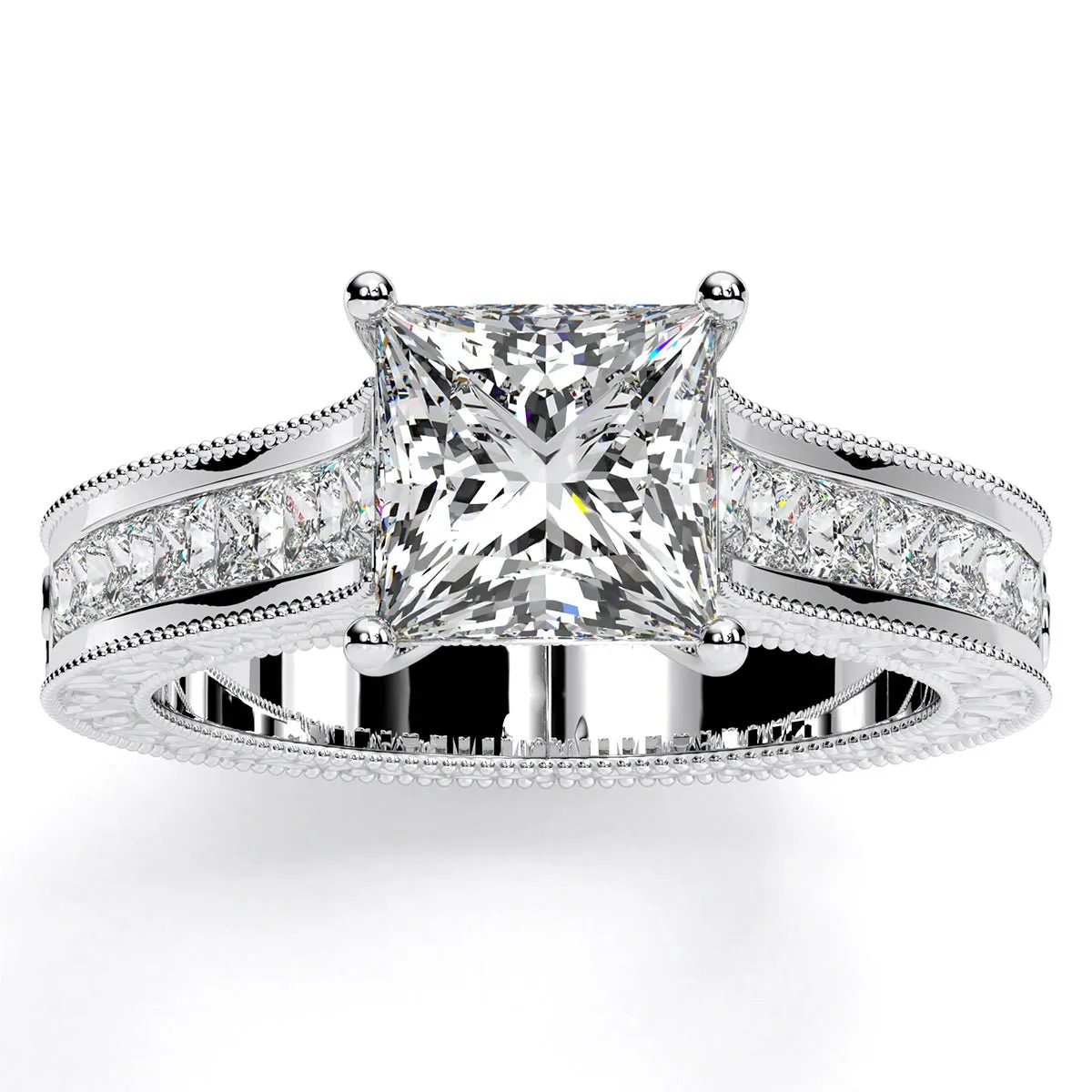 Edelweiss - Princess Lab Diamond Engagement Ring (IGI Certified)