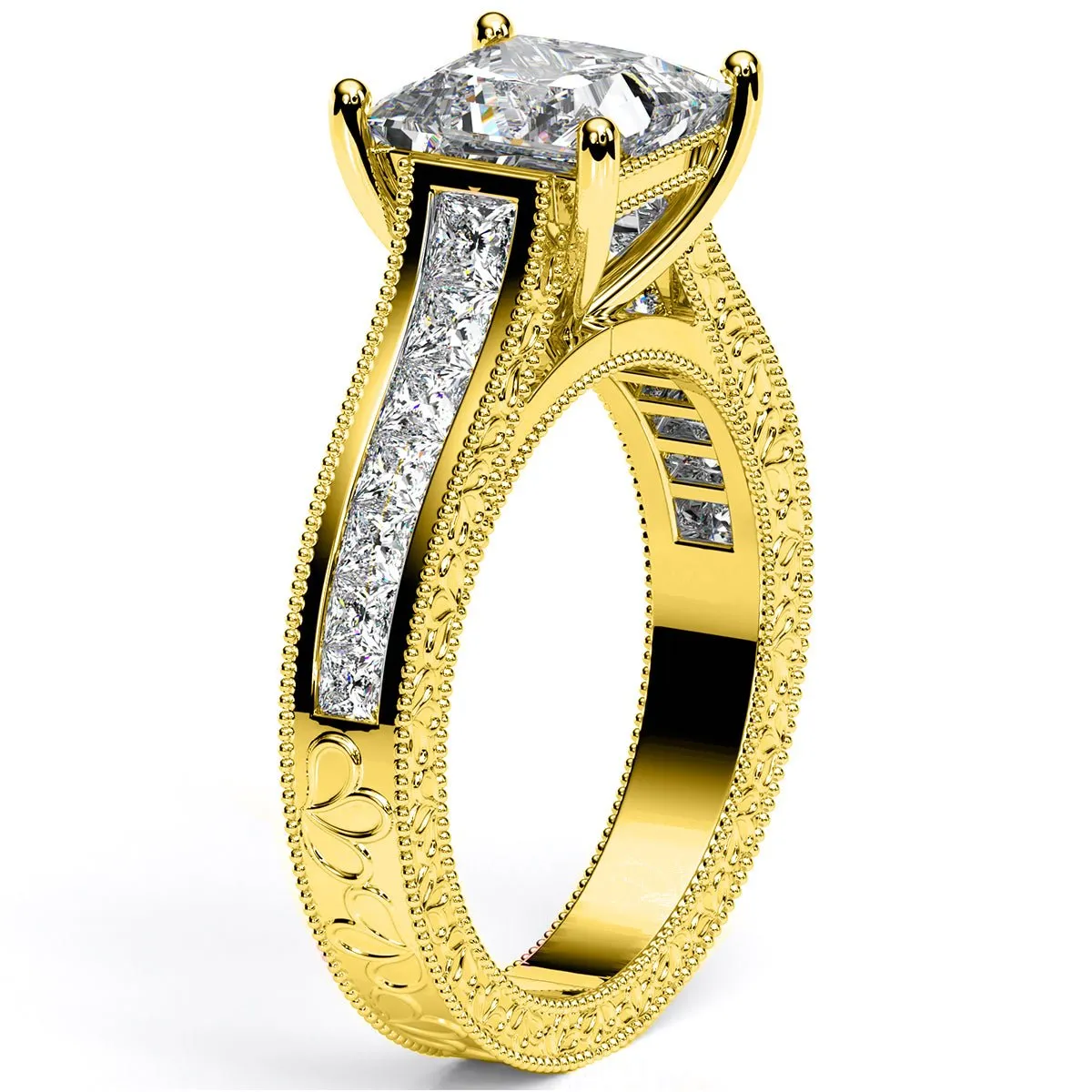 Edelweiss - Princess Lab Diamond Engagement Ring (IGI Certified)
