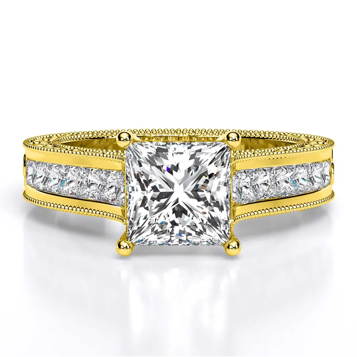 Edelweiss - Princess Lab Diamond Engagement Ring (IGI Certified)