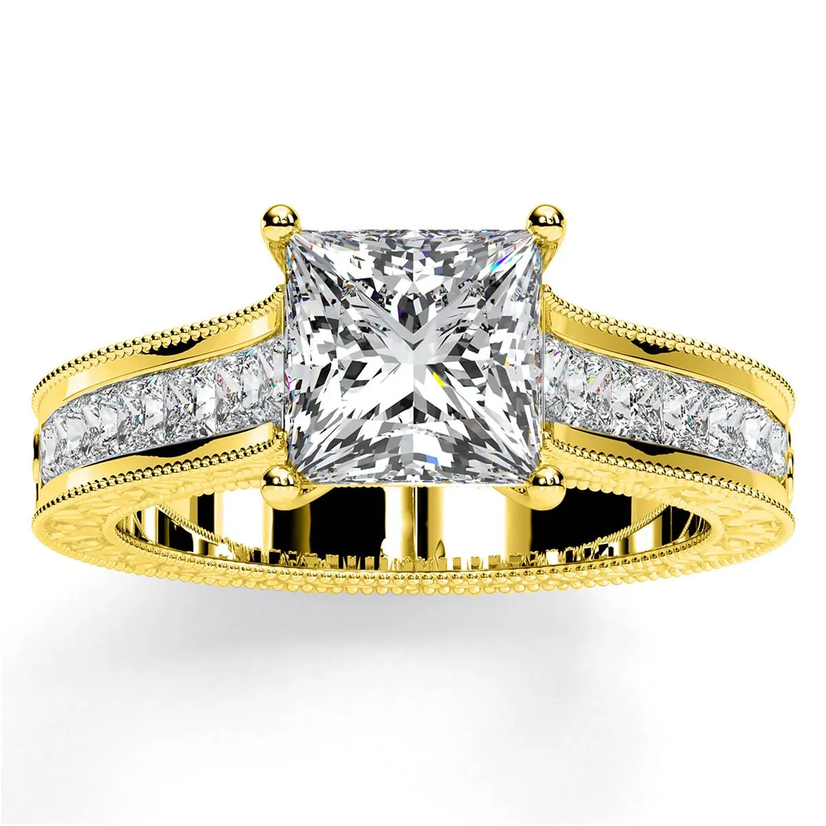 Edelweiss - Princess Lab Diamond Engagement Ring (IGI Certified)