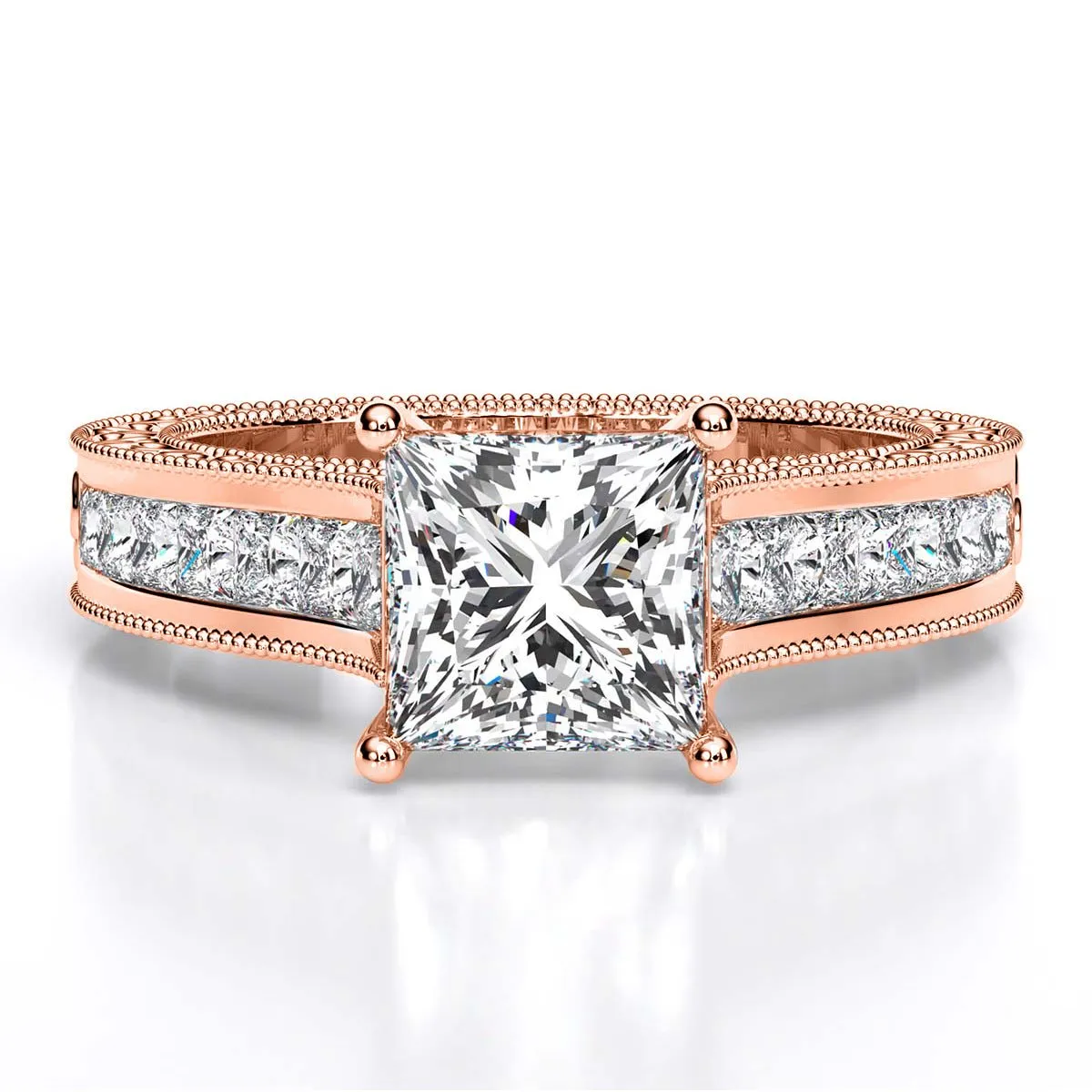 Edelweiss - Princess Lab Diamond Engagement Ring (IGI Certified)