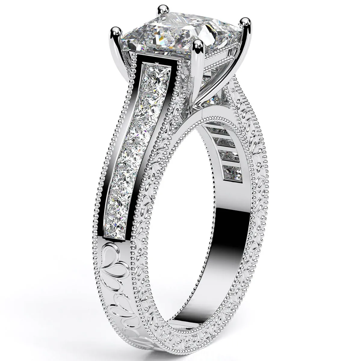 Edelweiss - Princess Lab Diamond Engagement Ring (IGI Certified)