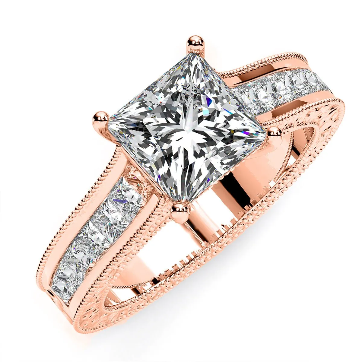 Edelweiss - Princess Lab Diamond Engagement Ring (IGI Certified)