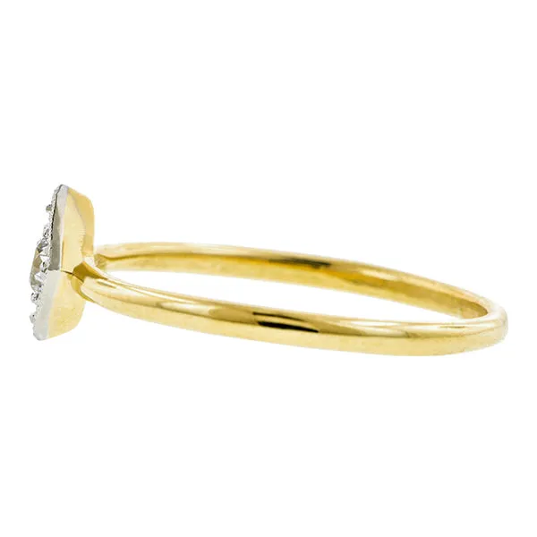 Edwardian Solitaire Diamond Engagement Ring, Old Euro 0.12ct