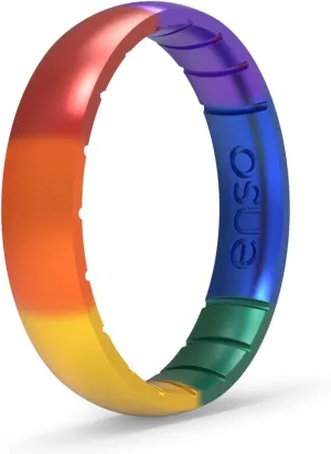Enso Rings Handcrafted Thin Silicone Ring  Comfortable and Flexible Design  4.3mm Wide, 1.75mm Thick