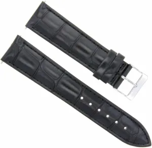 Ewatchparts 18mm Italian Leather Watch Band Strap Compatible With Raymond Weil 5981 Tango Watch Black