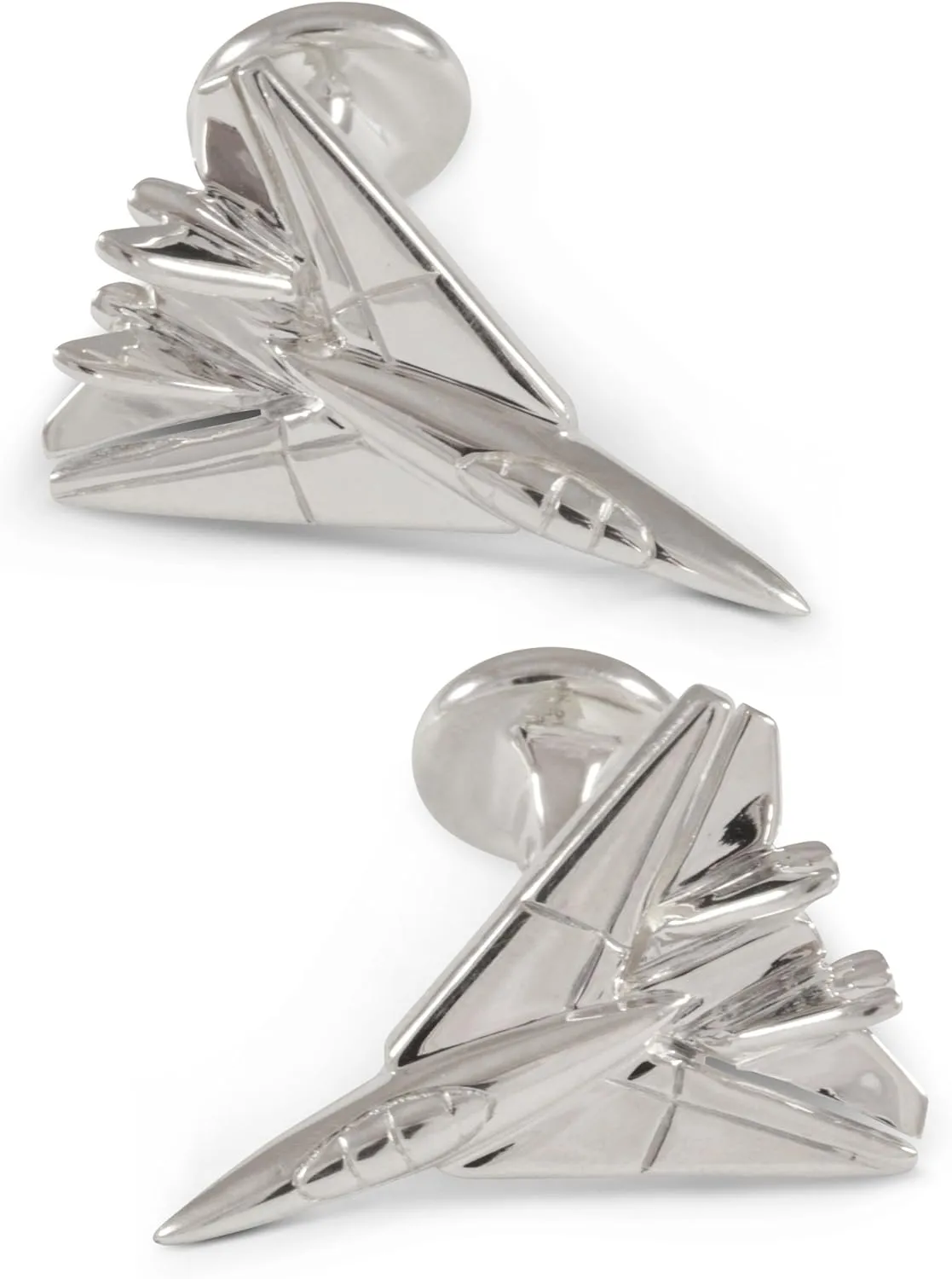 Fighter Jet Cufflinks, Sterling Silver Handcrafted