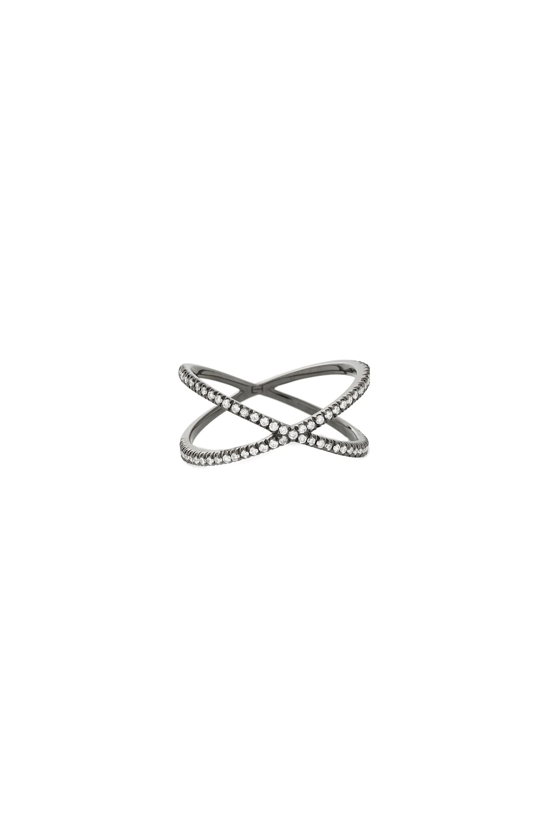 Fine Shorty Ring White Diamonds