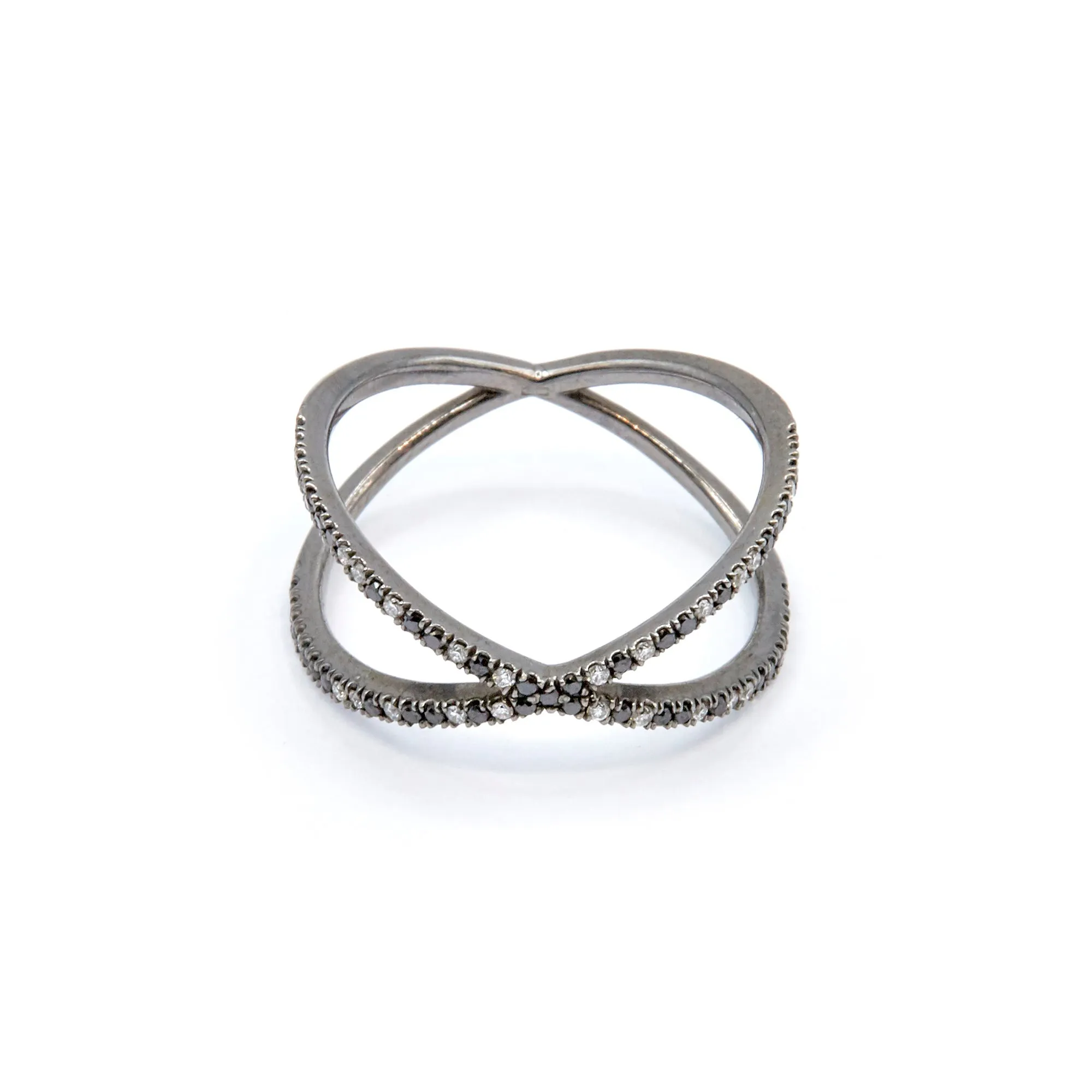 Fine Shorty Ring White Diamonds