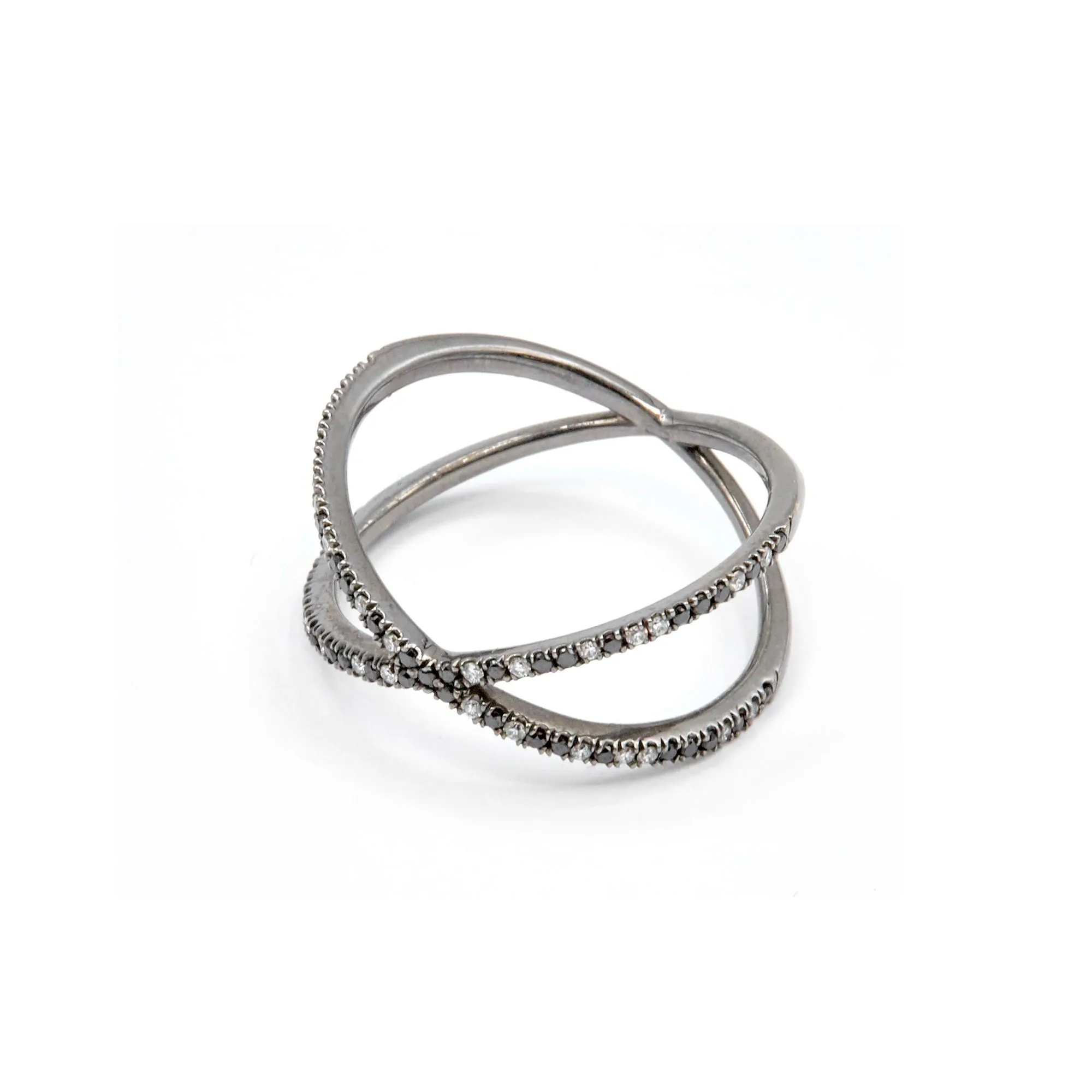 Fine Shorty Ring White Diamonds