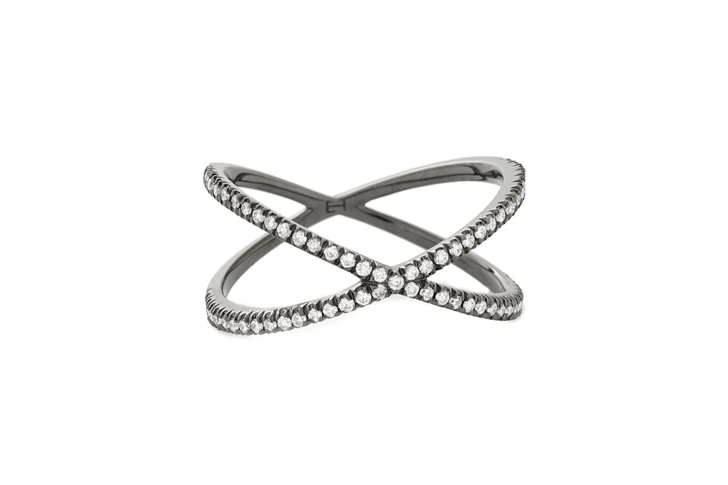 Fine Shorty Ring White Diamonds