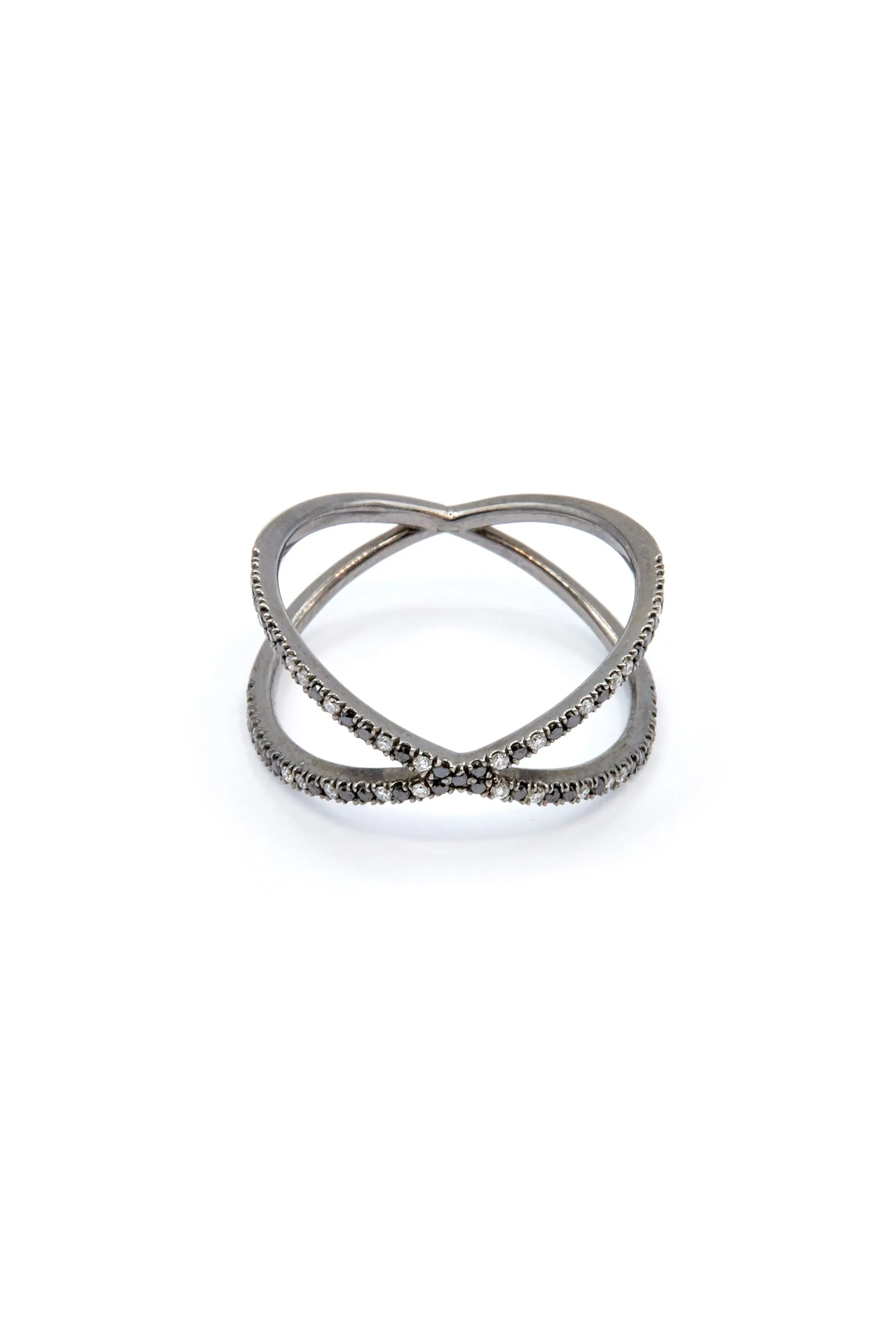Fine Shorty Ring White Diamonds