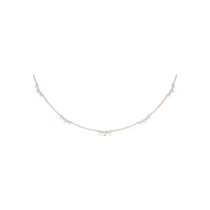 Five Stone Diamond Station Necklace