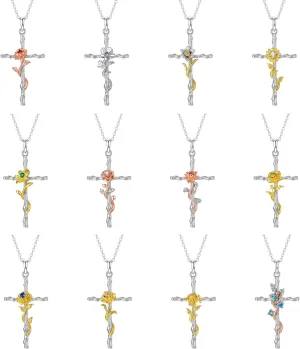 FOREVER QUEEN Sunflower Necklace Ring for Women S925 Sterling Silver Heart Necklace Jewelry,You are My Sunshine Pendant Necklaces Ring Jewelry Gifts for Women Girls Mom Wife