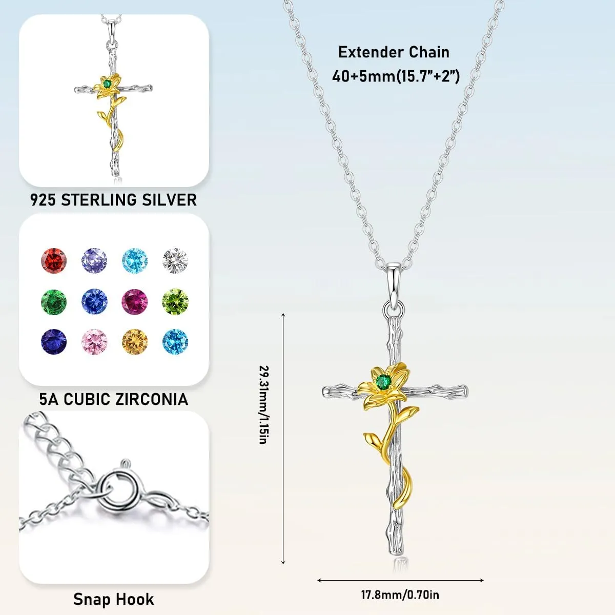 FOREVER QUEEN Sunflower Necklace Ring for Women S925 Sterling Silver Heart Necklace Jewelry,You are My Sunshine Pendant Necklaces Ring Jewelry Gifts for Women Girls Mom Wife
