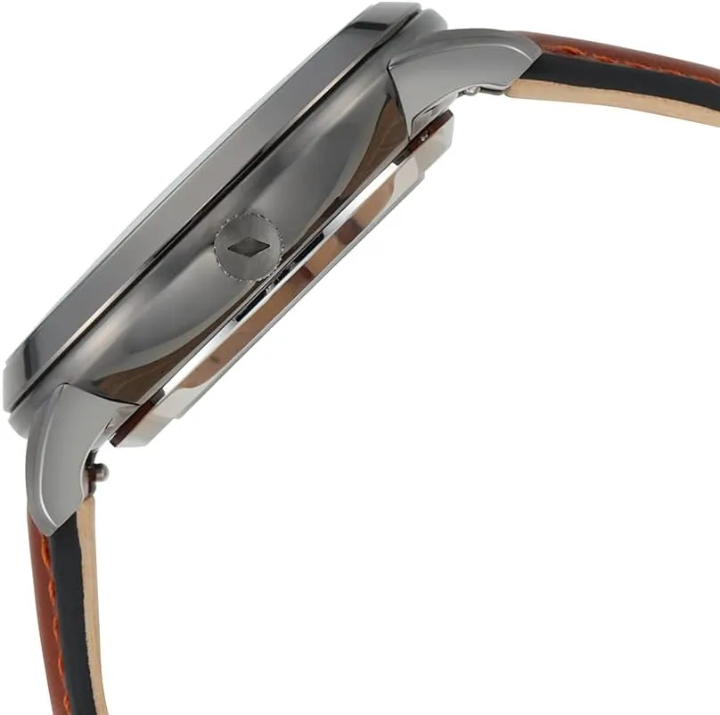 Fossil Men's Neutra Automatic Stainless Steel and Leather Three-Hand Skeleton Watch