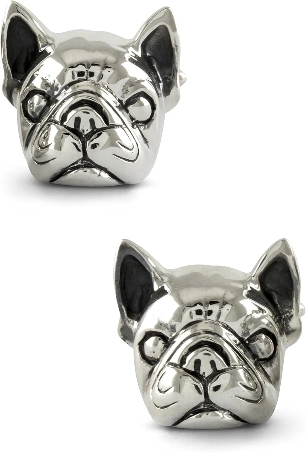 French Bulldog Cufflinks, Sterling Silver, handcrafted
