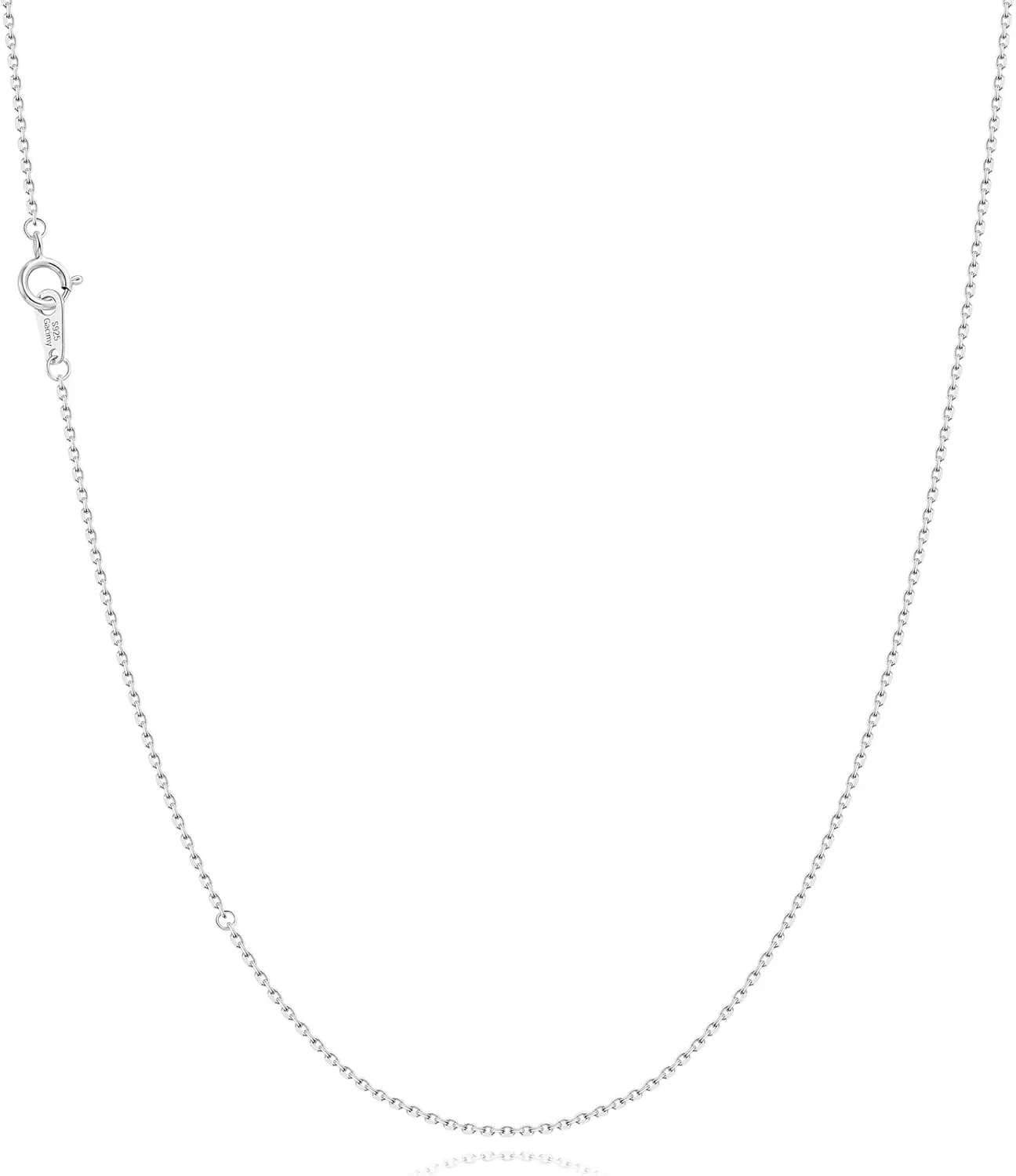 Gacimy 925 Sterling Silver Cable Chain for Women, 1mm 1.3mm 1.5mm 1.8mm Width
