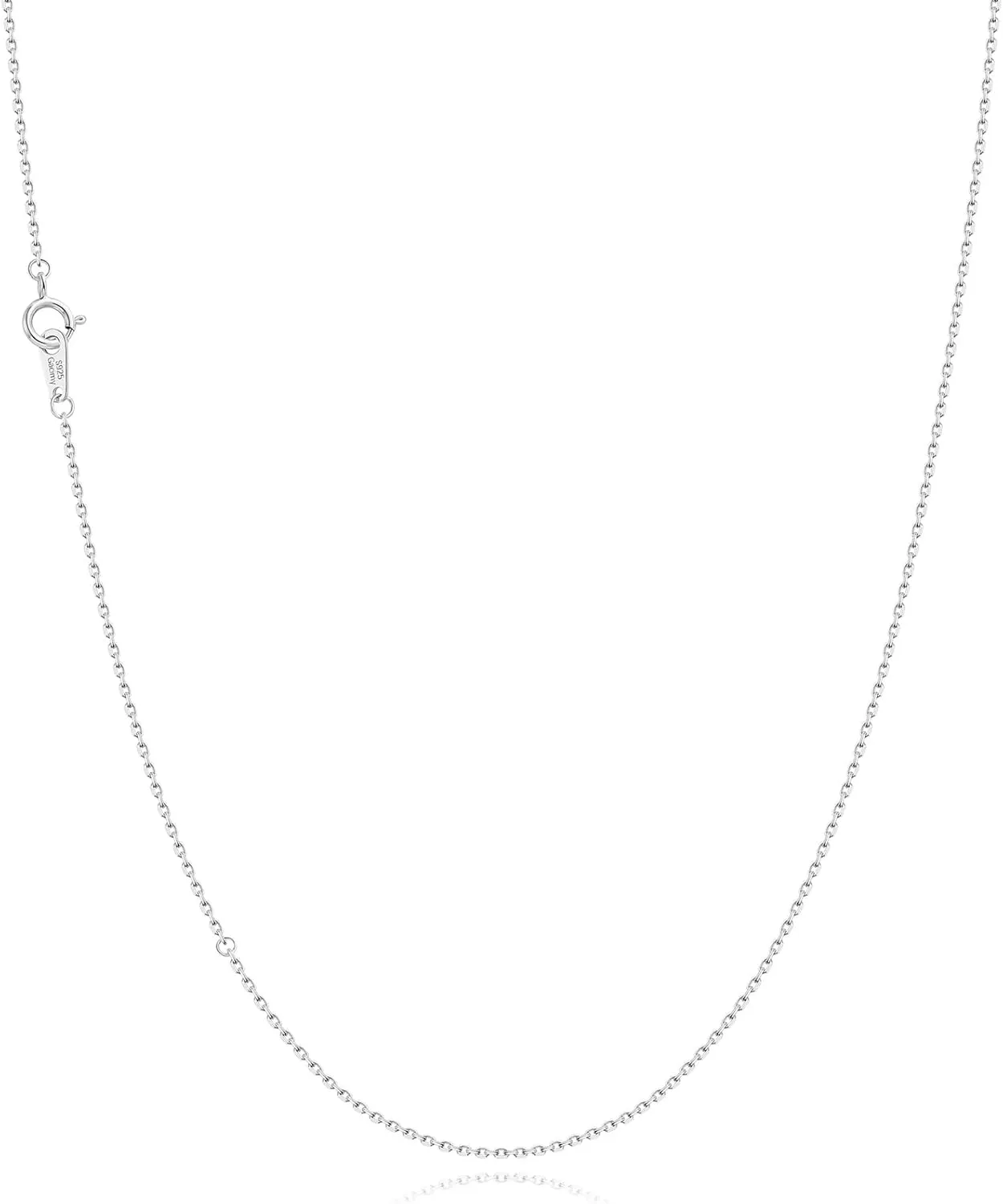 Gacimy 925 Sterling Silver Cable Chain for Women, 1mm 1.3mm 1.5mm 1.8mm Width